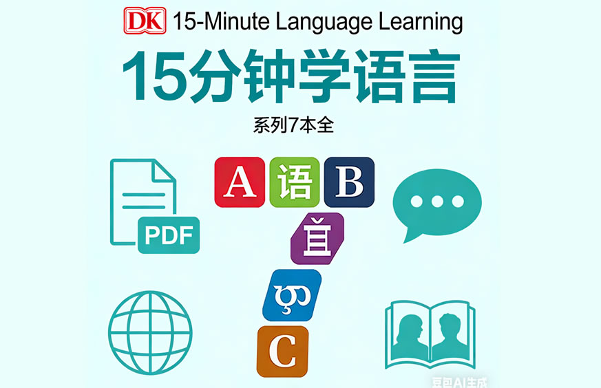 Dk高效语言学习丛书《dk 15 Minute Language Learning 15分钟学语言》系列7本全 Pdf等